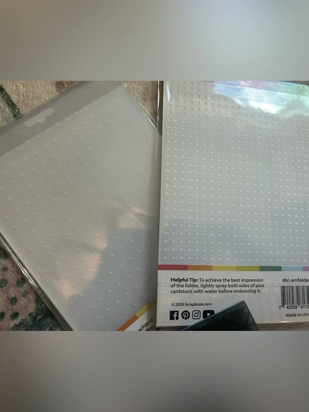 Scrapbook Embossing Folders and Presses Lot